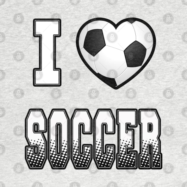 I Love Soccer T-shirt by soccer t-shirts